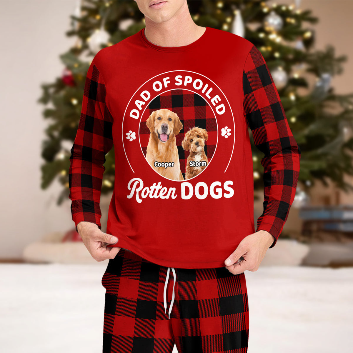 Custom Photo Mom of a Spoiled Dog - Personalized Sleepwear CH07 899290