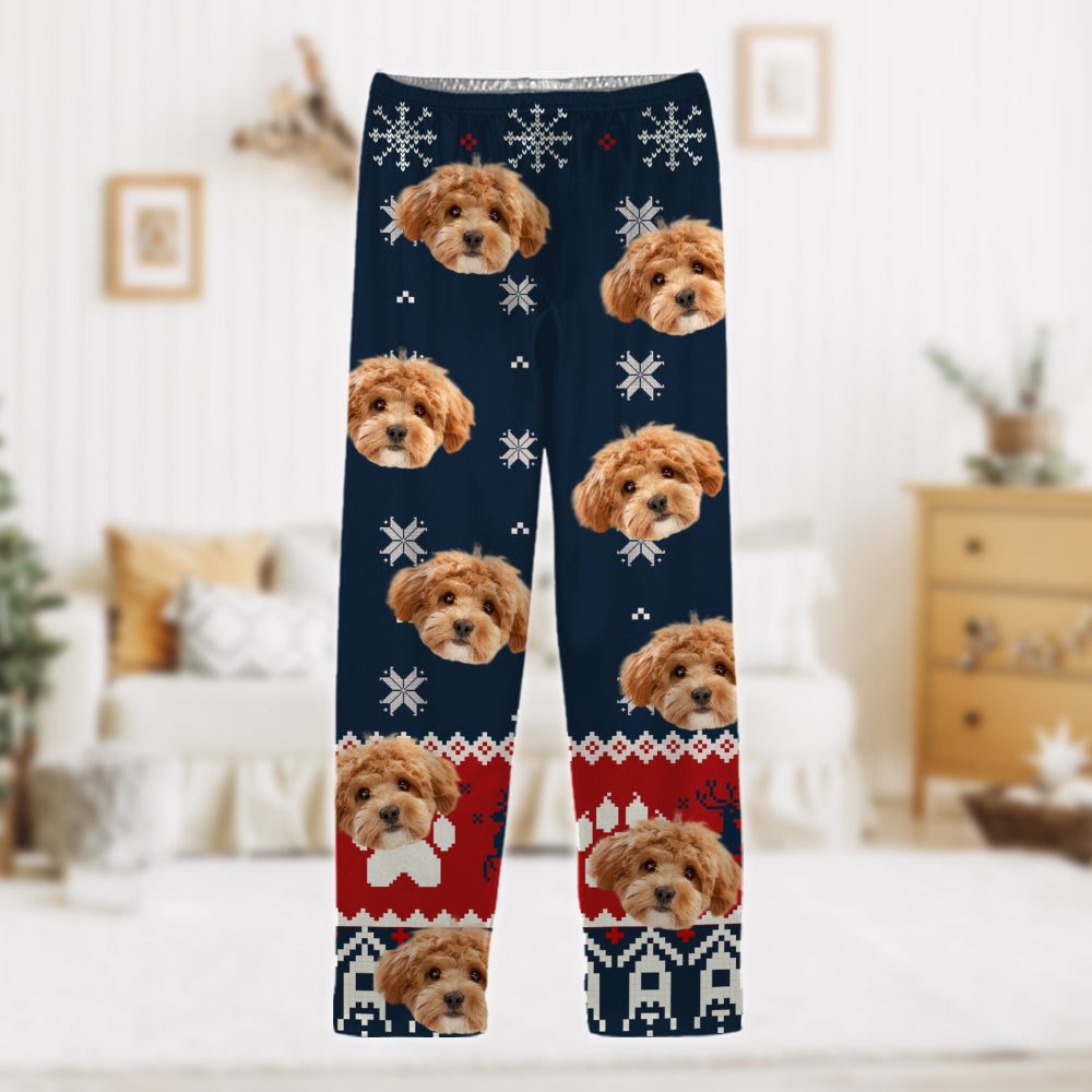 Custom Photo Dog Dad Dog Mom Christmas Pajamas TH10 894287