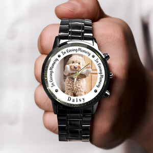 Custom Pet Memorial Photo - Personalized Men's Watch Gift For Dog Cat Lovers TH10 894261