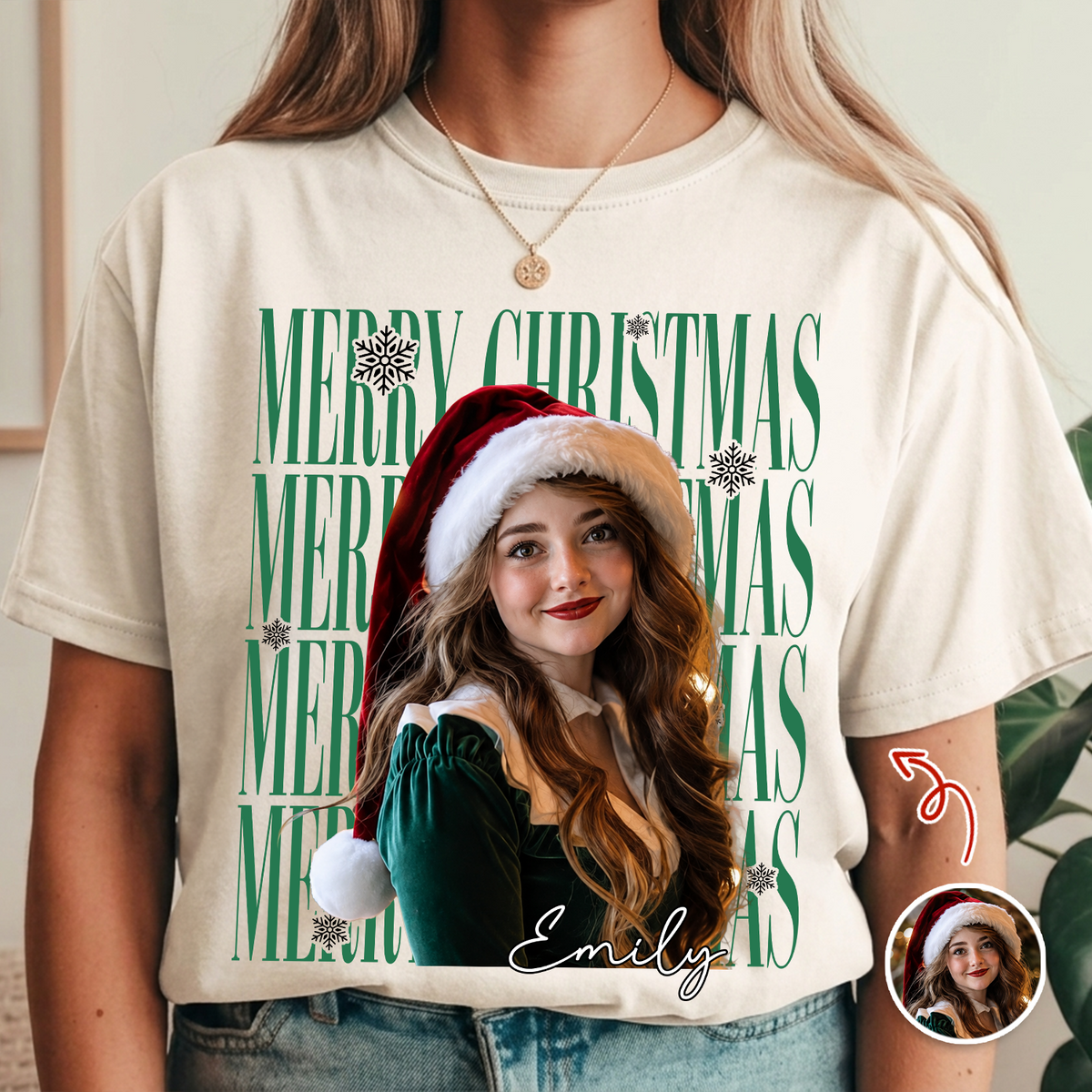 Custom Photo Merry Christmas Retro Comfort Shirt HO82 903334