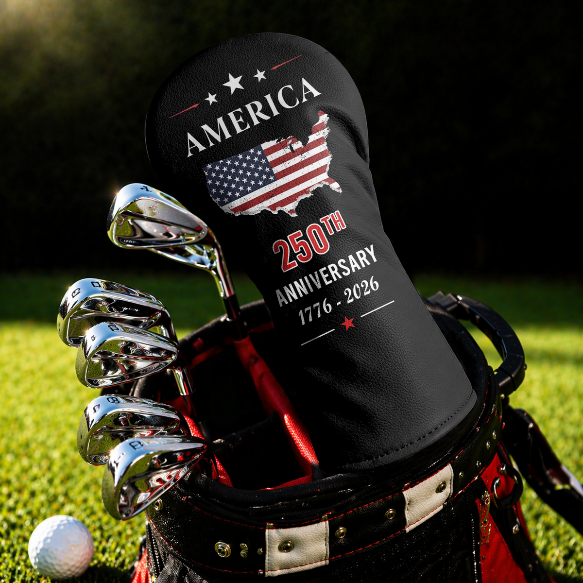 Custom Name America 250th Anniversary 1776–2026 Golf Head Cover LM32 668945