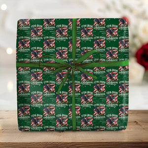 America 250Th Anniversary 1776-2026 Eagle Us Flag Wrapping Paper HO82 900612
