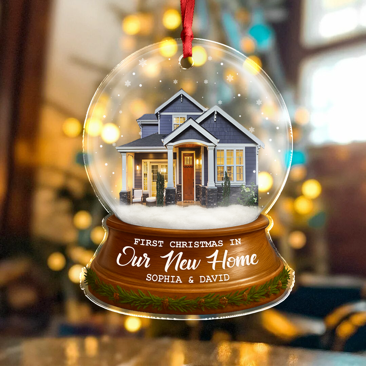 Custom New Home Photo Acrylic Ornament Housewarming Gift For Family CH07 899934