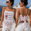 Personalized Name God Says I Am Initial Bible Toile De Jouy Tie Back Bandana Crop Top HO82 903538