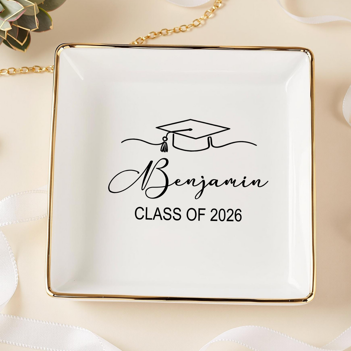 Custom Name Class Of 2026 Ring Dish TH10 898595
