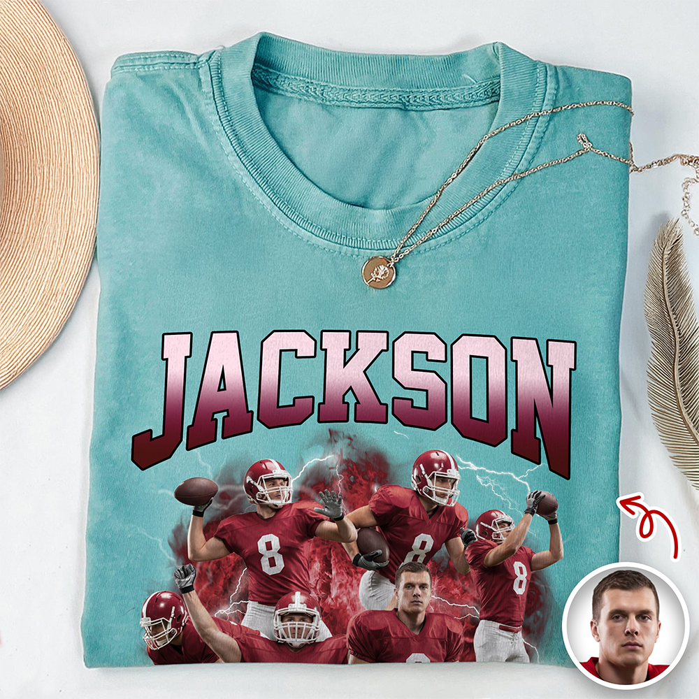 Custom Photo And Name Comfort Shirt For Football Lover, Sport Player TH10 898267
