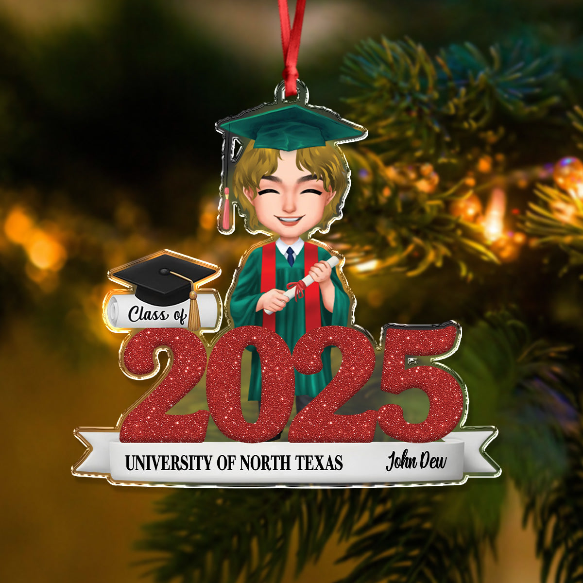 Personalized Class Of 2025 Graduation Senior Keepsake Acrylic Ornament LM32 897185