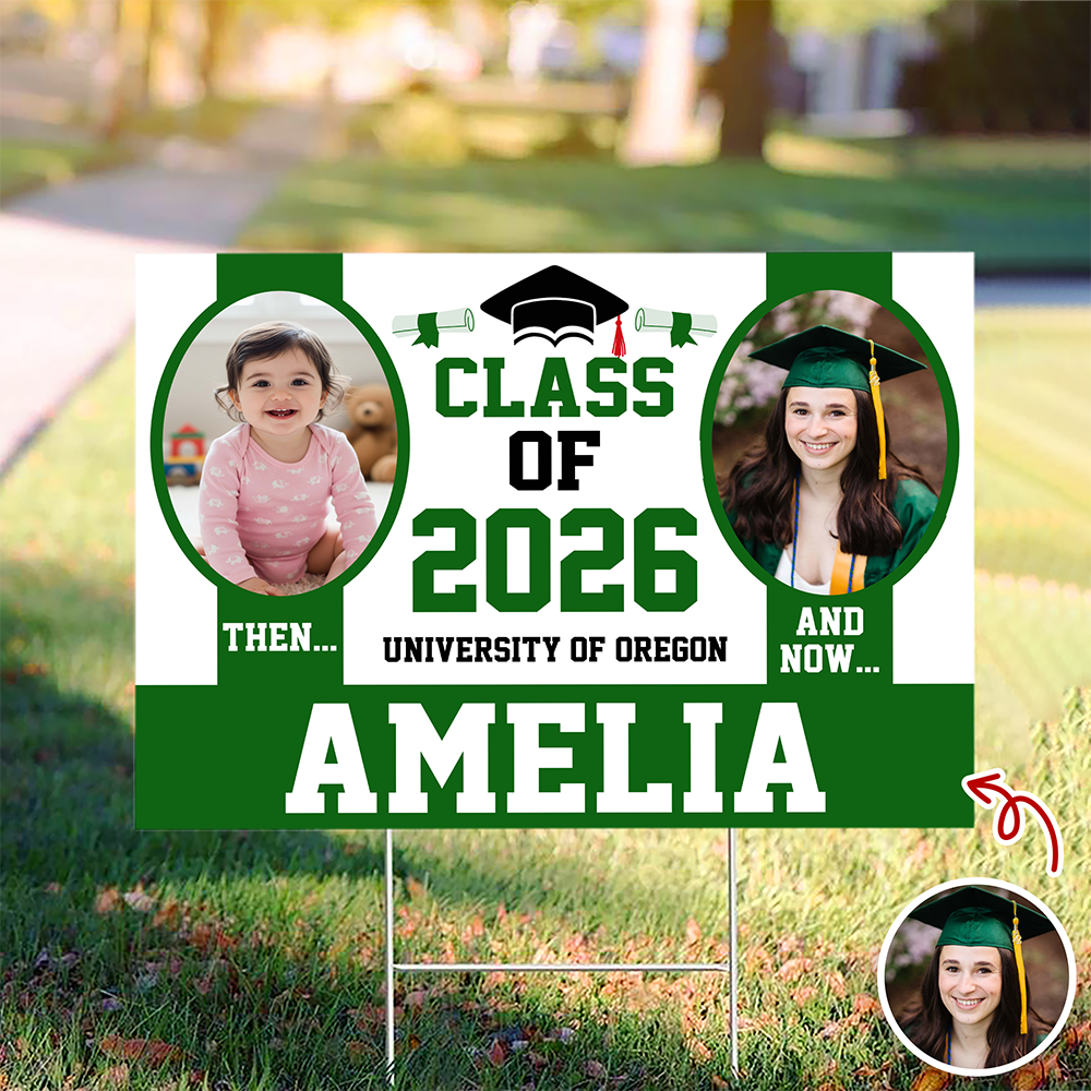 Personalized Let's Make Memories All Grown Up Graduation Class Of 2026 Yard Sign HO82 901346