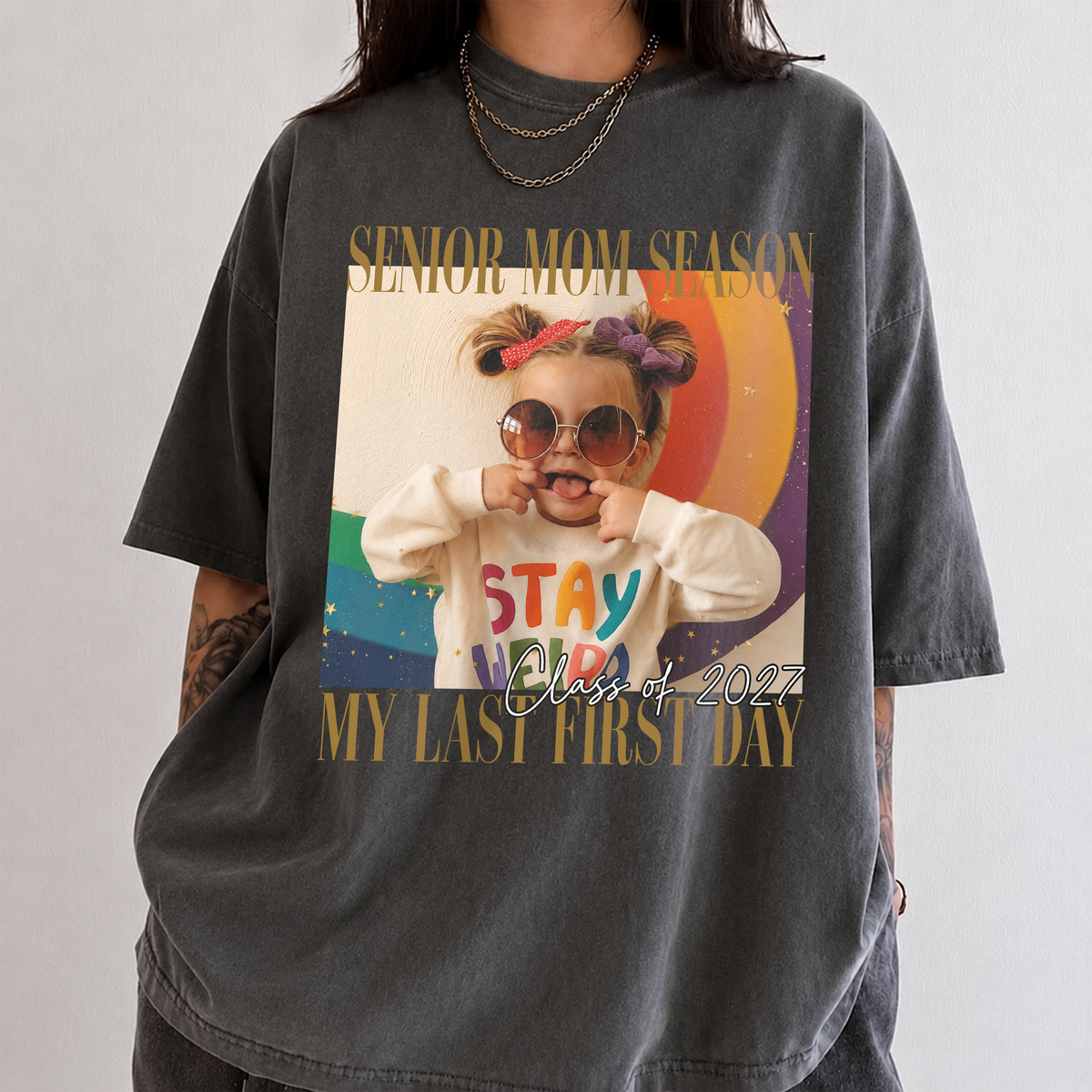 Custom Photo Senior Dad, Mom Season My Last First Day Comfort Shirt LM32 669663