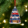 Custom Family Name Christmas Tree Ornament US 250 Years 1776-2026 Patriotic Acrylic Ornament TH10 170789