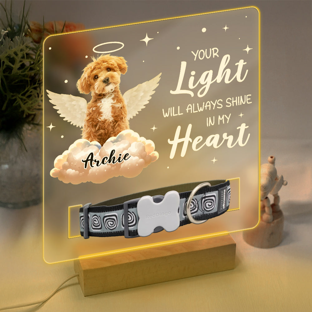 Your Wings Were Ready But My Heart Was Not Custom Pet Photo Acrylic Collar Frame Memorial Gift CH07 896080
