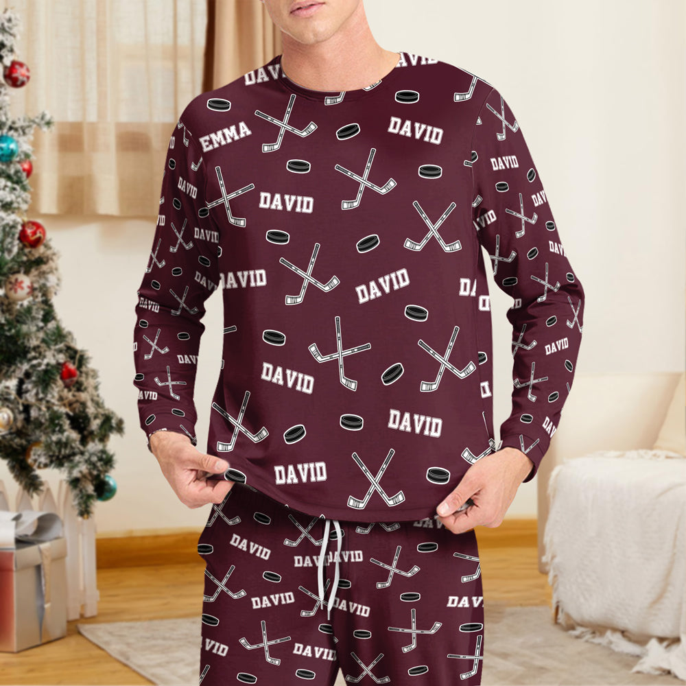 Hockey Custom Name - Personalized Sleepwear Gift For Hockey Lovers HO82 900204