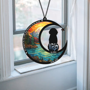 No Longer By My Side But Forever in My Heart Personalized Dog Memorial Suncatcher Gift For Dog Lovers CH07 896216