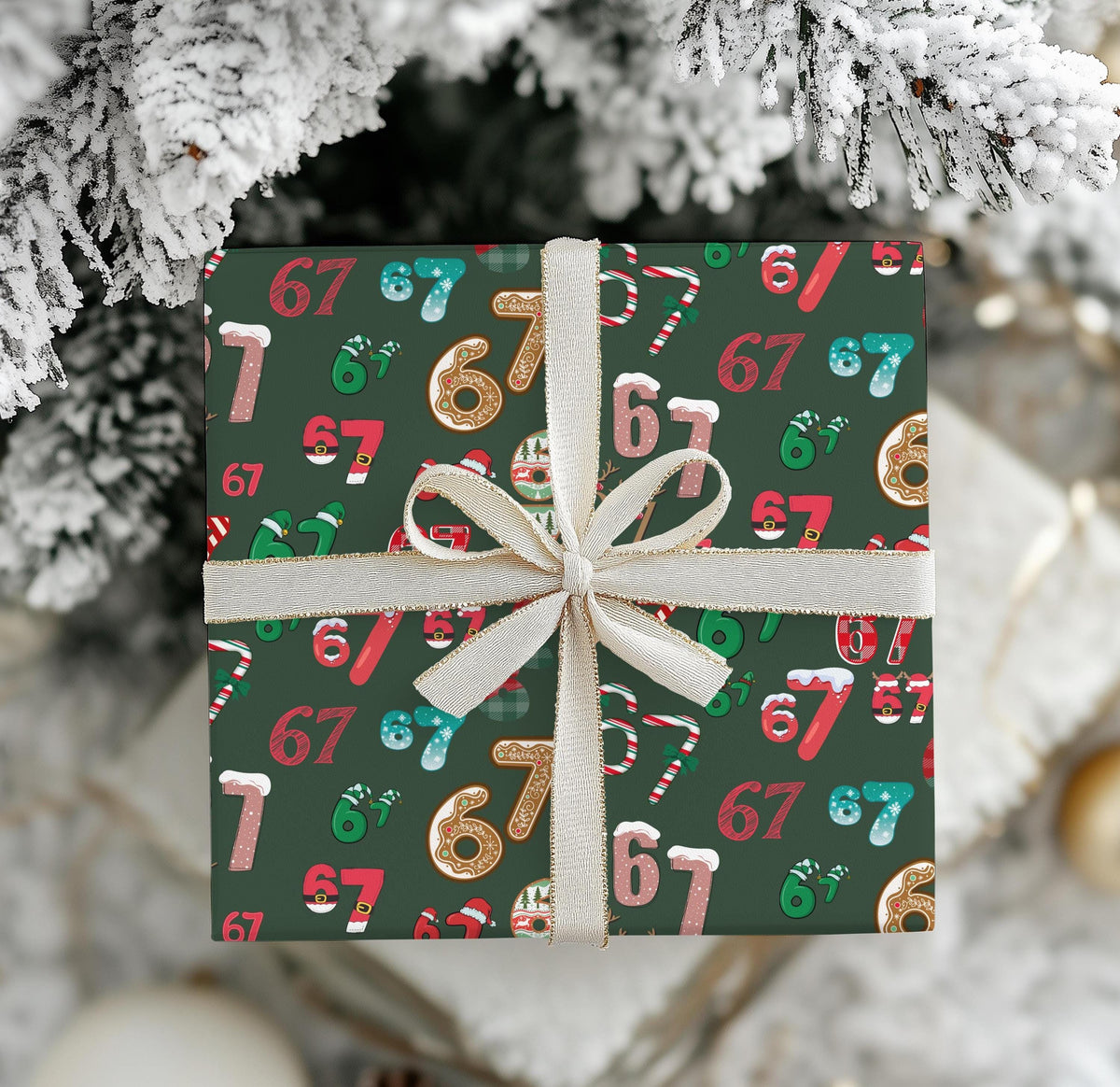 Gen A Six Seven - 67 Meme Christmas Gift Wrapping Paper LM32 897205