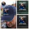 Custom Photo Look Who's Getting Married Washed Denim Baseball Cap - Personalized Bachelorette Gift HA75 921978