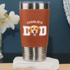 Custom Dog Photo Leather Tumbler TH10 894063