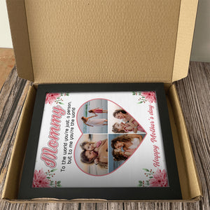 Cutom Photo Mom, To Me You're The Wold Personalized Picture Frame Gift For Mom Grandma CH07 895256