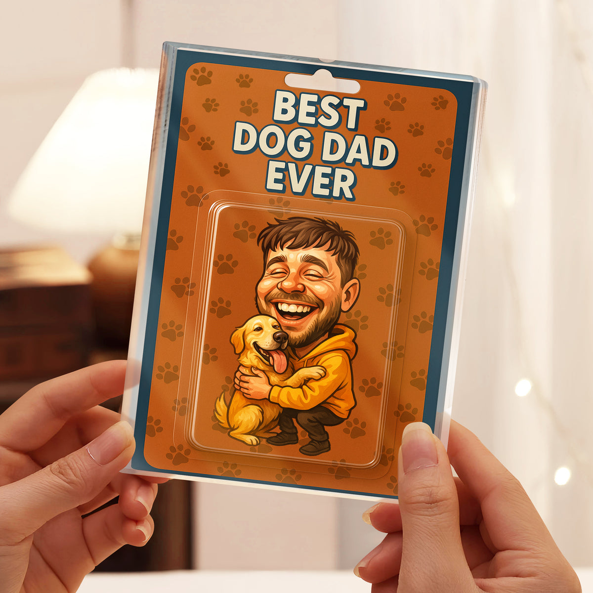Custom Photo Best Dog Dad Action Figure Acrylic Block Father's Day Gift For Dog Dad HA75 892364