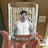 Personalized Vintage Photo His Whiskey Glass HA75 921686