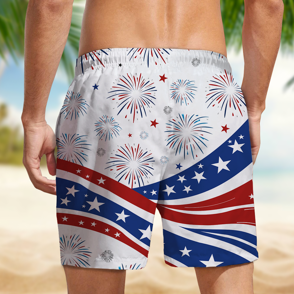 Custom Name US 250 Years Anniversary 1776-2026 Beach Shorts HO82 901872