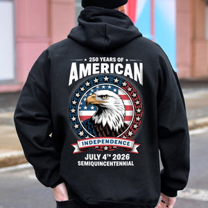 250 Years of America Anniversary Independence Day 2026 Back Side Dark Shirt CH07 896752