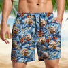 Custom Dog Photo Hawaii In The Air Family Man's Beach Short HO82 894270