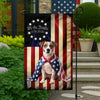 Custom Photo My Dog Loves USA 250 Garden Flag HA75 898906