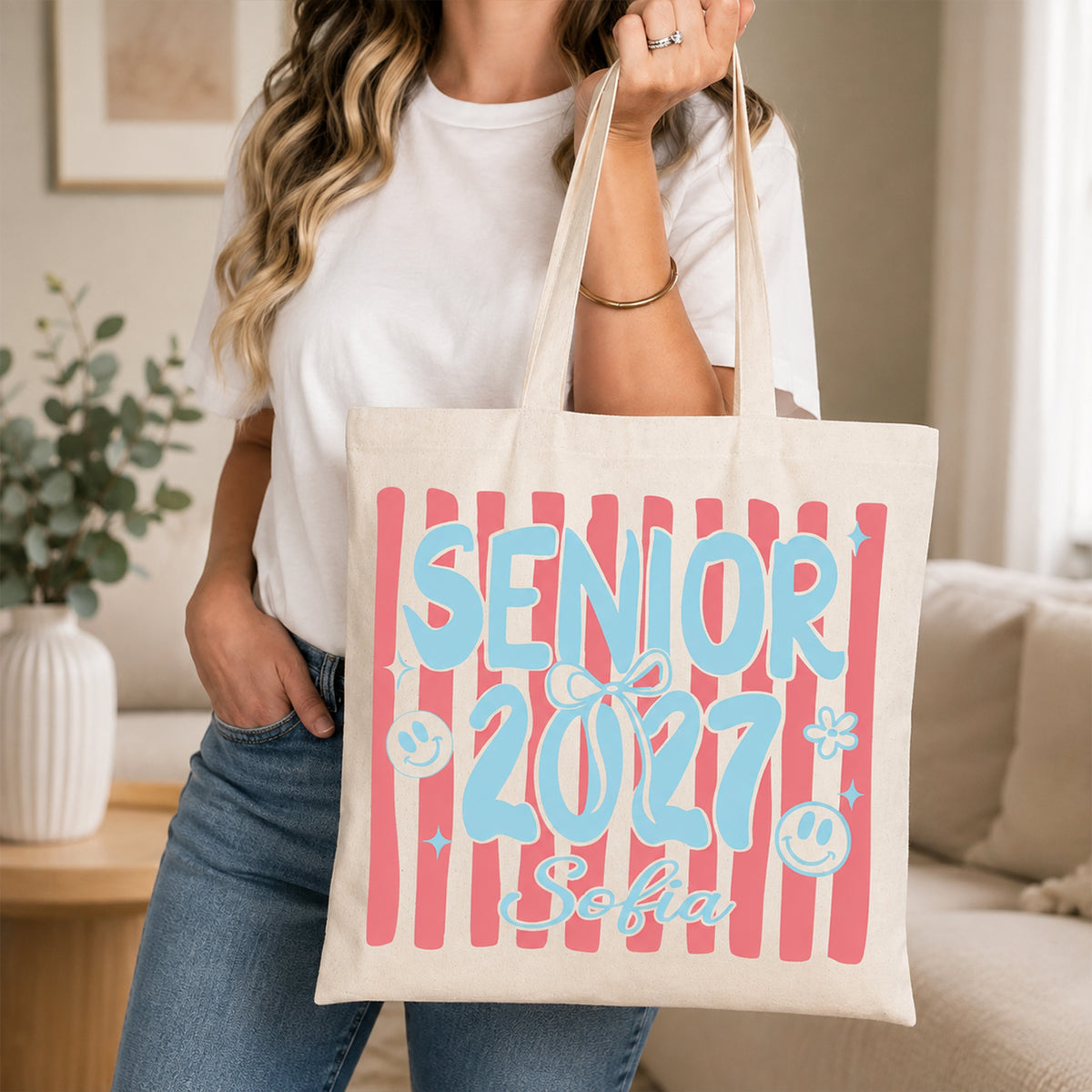 Personalized Senior 2027 Tote Bag Back To School Gift for Senior Girls HA75 922098