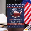 Personalized Family Name America 250th Anniversary Building Brick Blocks HA75 920536