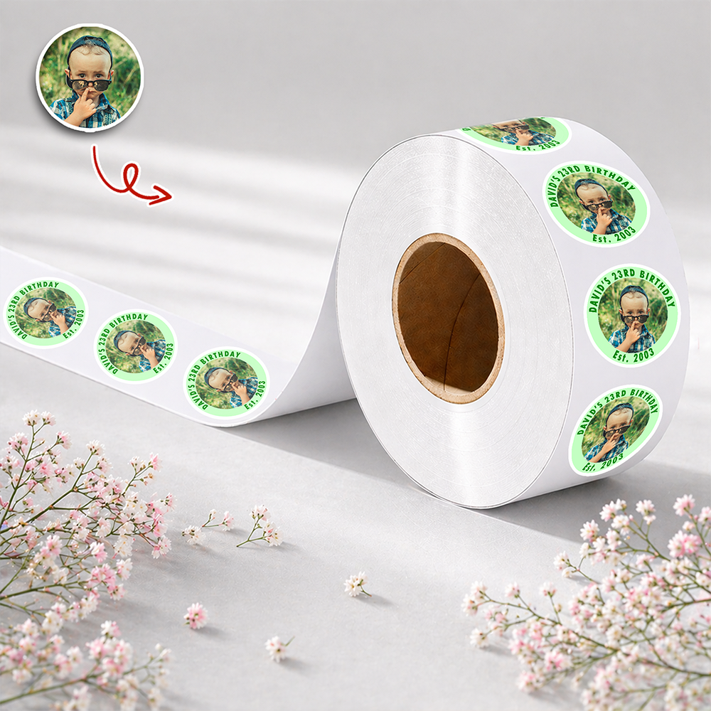 Custom Photo Roll Sticker Unique Party Favor, Birthday Decor HA75 921208