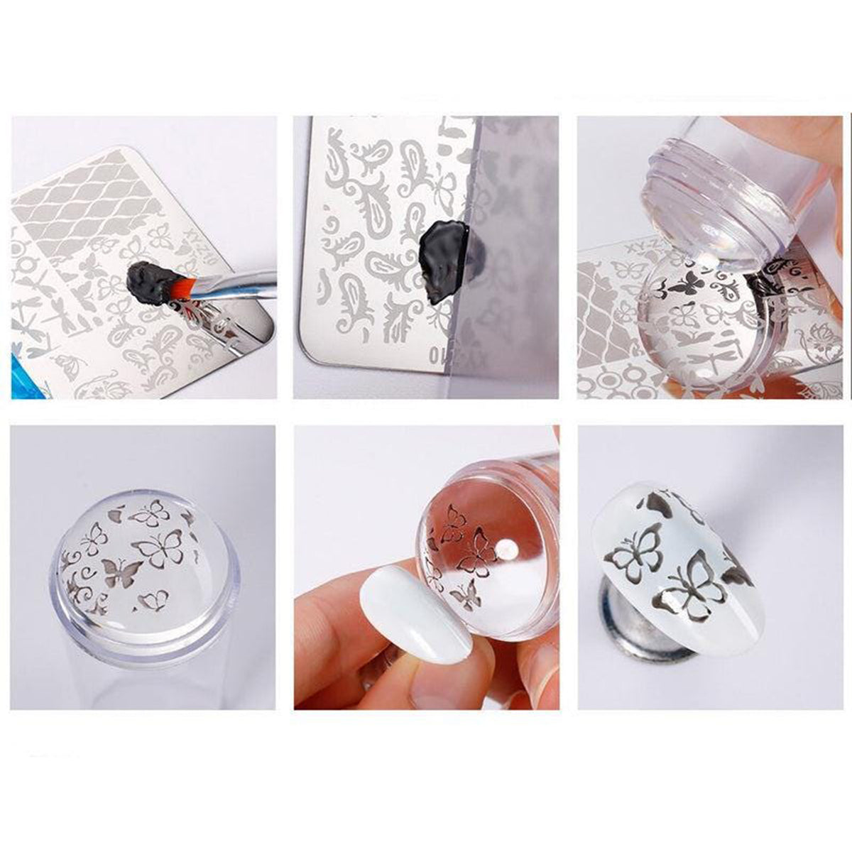 Clear Nail Stamper - Transparent Jelly Nail Stamping Tool LM32 669151