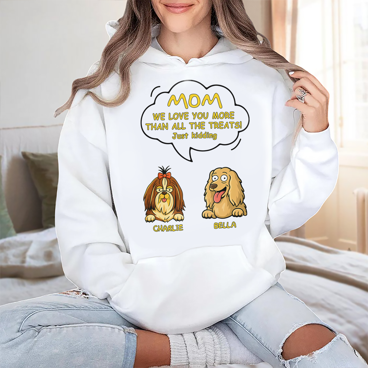 Custom Dog Clipart Just Kidding For Dog Lover Shirt TH10 892697