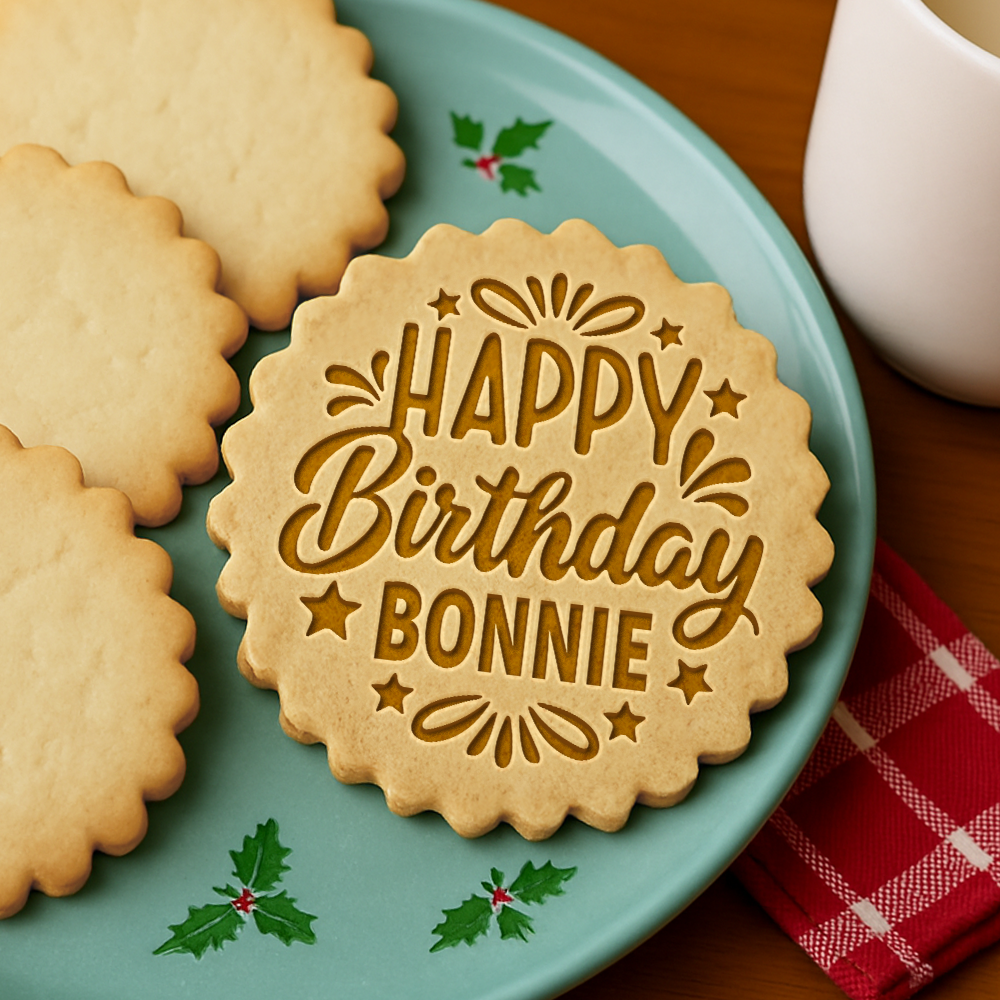Personalized Name Birthday Cookie Stamp Gift For Family, Friends HO82 900592