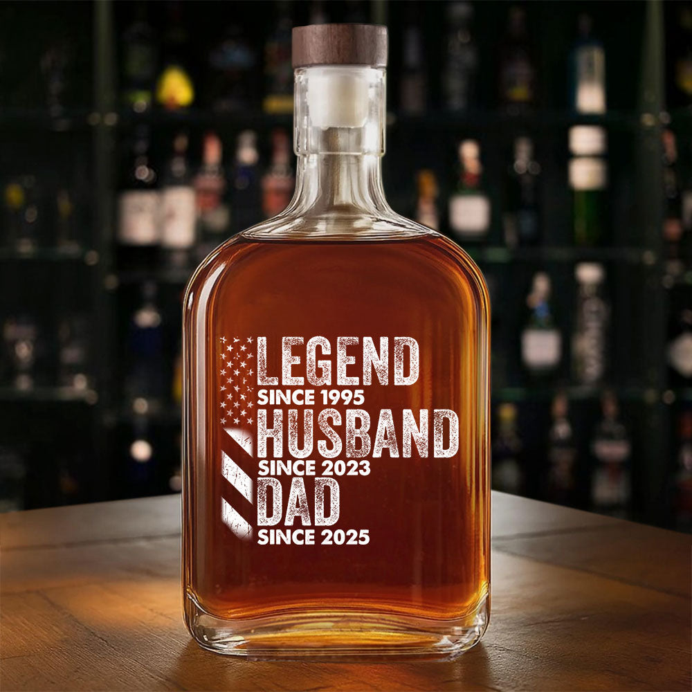Personalized Legend Husband Dad Grandpa Whiskey Bottle CH07 895966