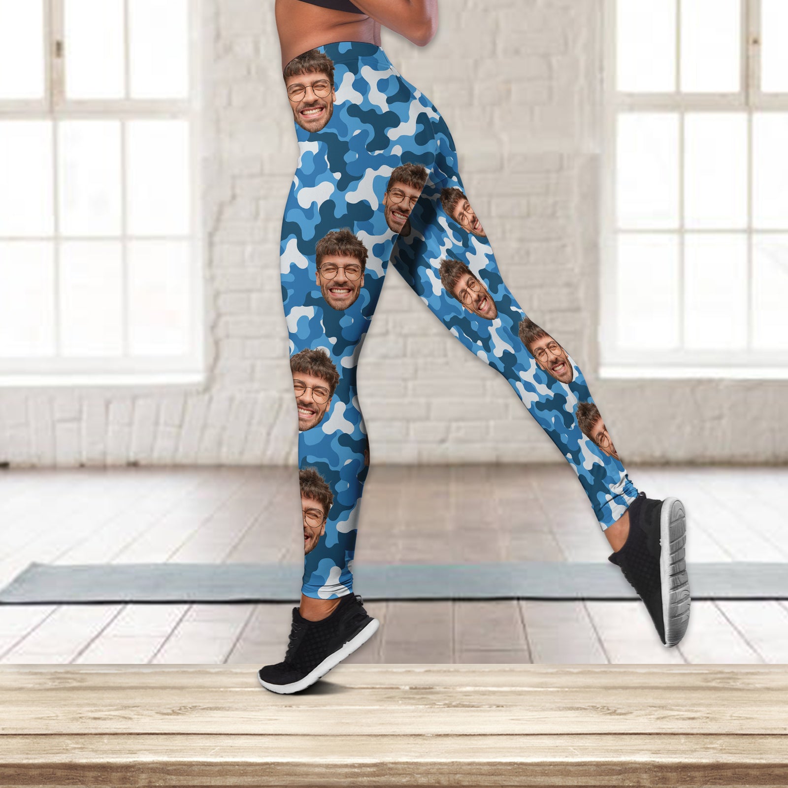 Custom Human Photo Camo Background Legging HO82 900486
