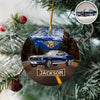 Vintage Route 66 - Personalized Car Photo Ceramic Ornament HA75 897256