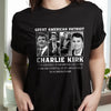 Prayers Up for Charlie Kirk Great America Patriot Memorial Dark Shirt HO82 65740