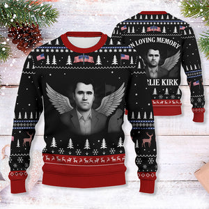 In Love Memory Charlie Kirk Ugly Christmas Sweater HO82 900322