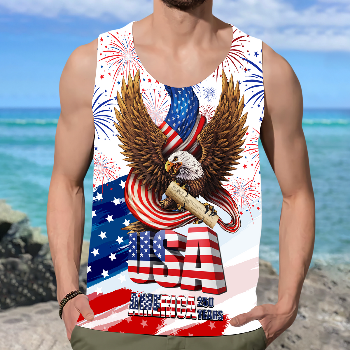 USA 250 Years 1776 - 2026 Tanktop TH10 169237