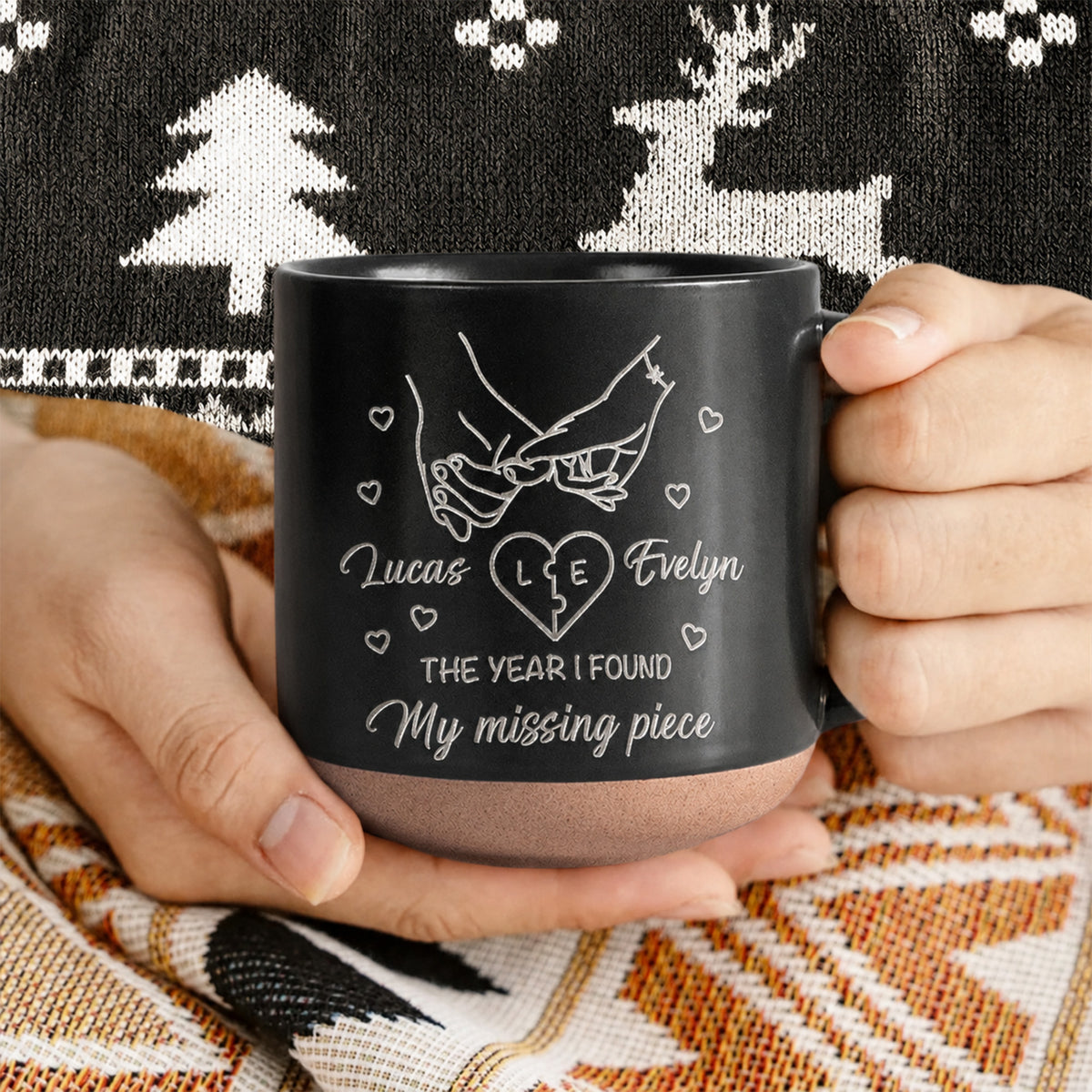 You & Me We Got This Personalized Engraved Pottery Mug Gifts For Couples CH07 180294