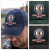 Custom Photo Dog Bless America 250 Years Washed Denim Baseball Cap TH10 896913