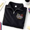 Personalized Teacher Embroidered Quarter Zip Sweatshirt Back to School Teacher Gift CH07 911968