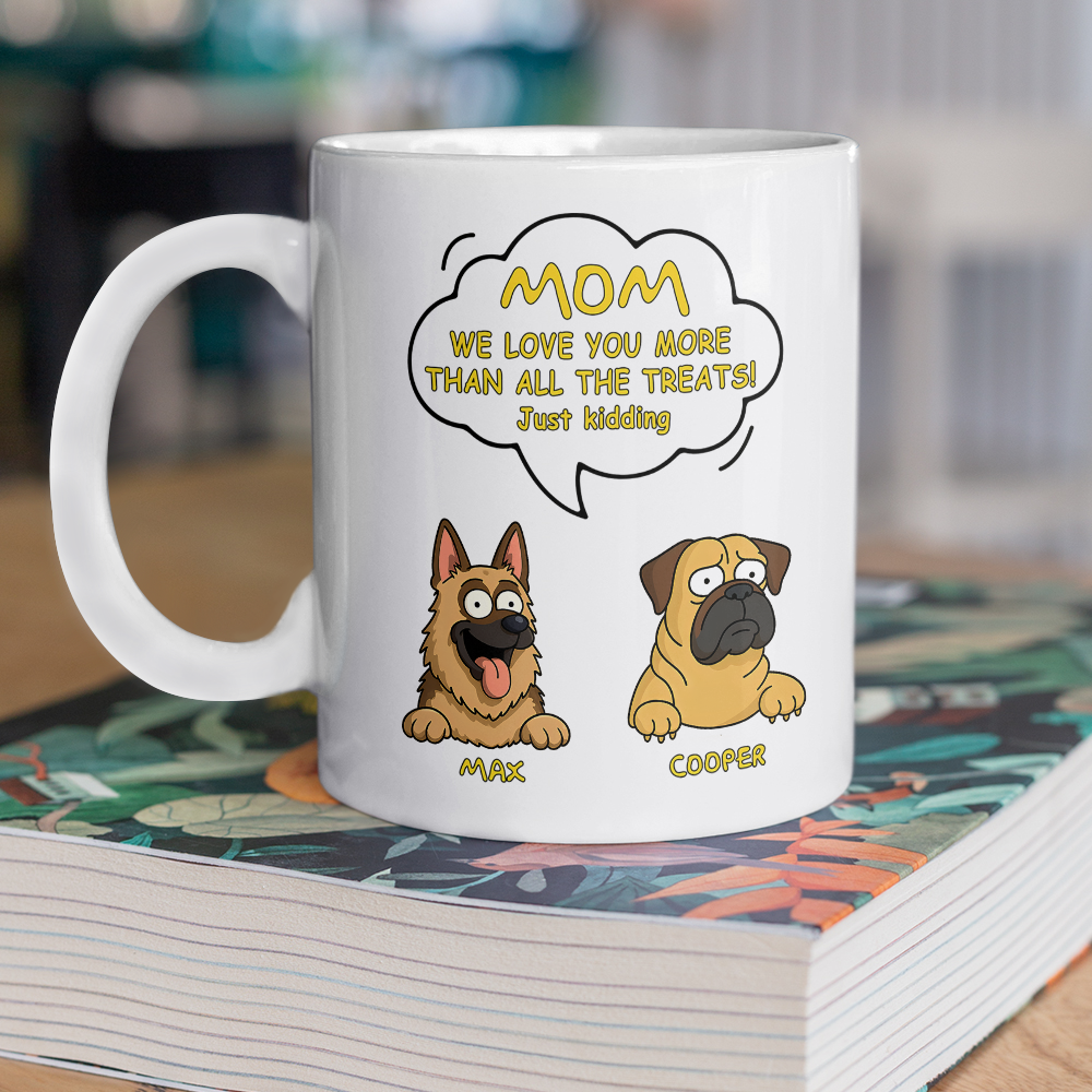 Custom Dog Clipart Just Kidding For Dog Lover Mug TH10 892695