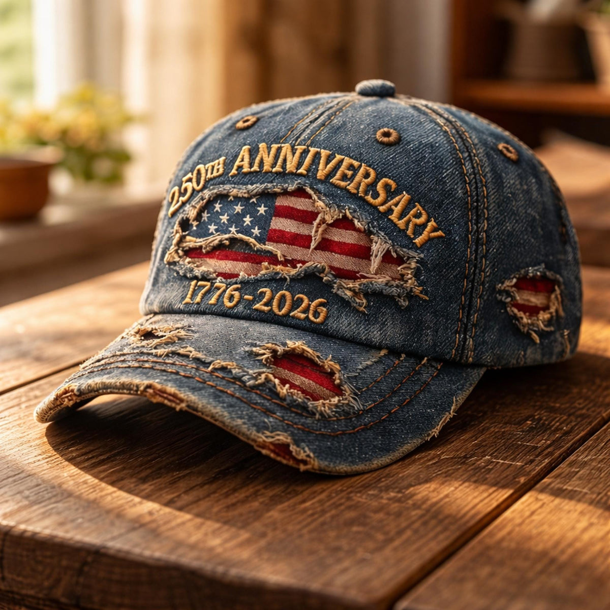 USA 250th Anniversary Hat 1776-2026, American Flag Independence Day Cap LM32 669029