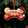 Custom Dog Bone Gingerbread Christmas Acrylic Ornament Gift For Dog Lovers TH10 170687