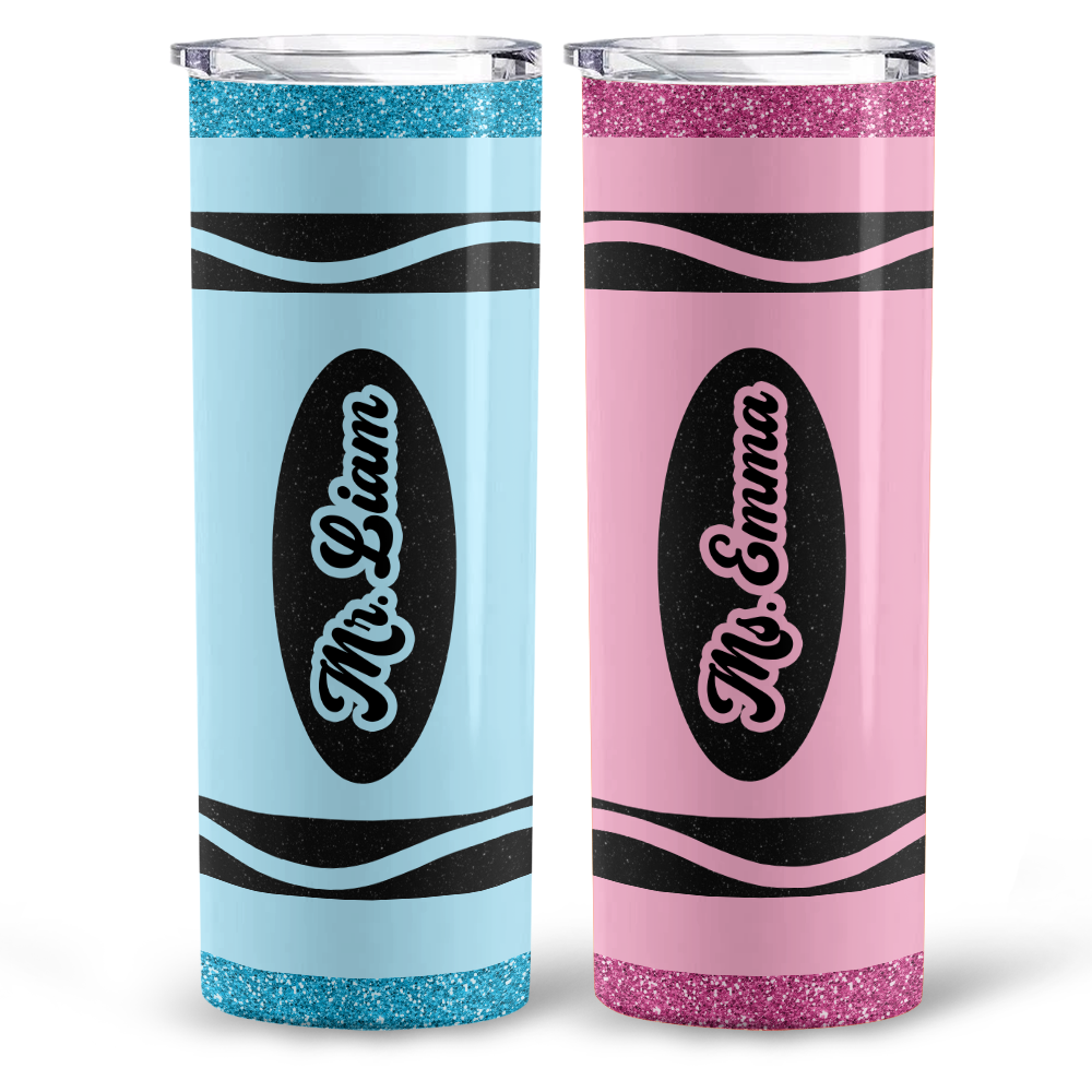 Custom Name Teacher Personalized Skinny Tumbler Gift for Teacher LM32 893741