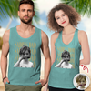 Personalized Vintage Photo Dad, Mom Tanktop CH07 911702
