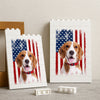 Custom Dog Photo America Flag Building Brick Block TH10 170007