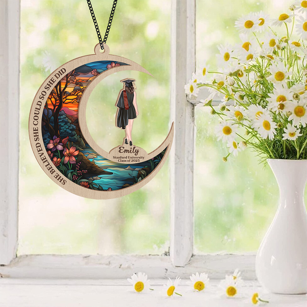 She Belived She Could So She Did Graduation Suncatcher TH10 894247