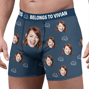 Custom Photo This Ball Belongs To Me Men's Boxer Briefs TH10 898173